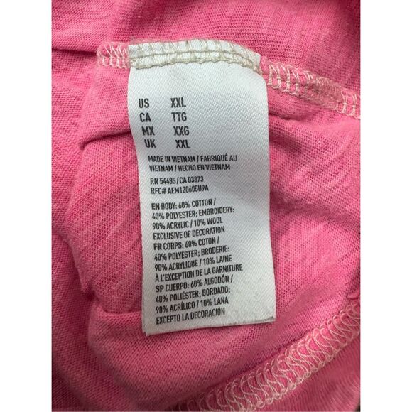 American Eagle Mens Classic Fit Pink Short Sleeve Tee Size XXL - Picture 7 of 9